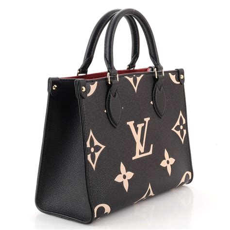 lv onthego bb|Lv black embossed.